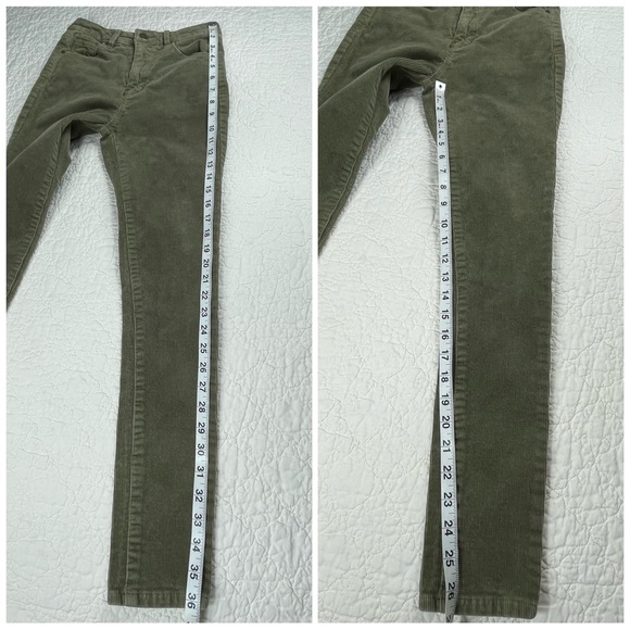 š5/$25 Black Label Corduroy Brown Skinny Stretch Jeans Womenās Size 3 Waist 27 - Picture 12 of 14
